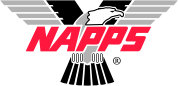 NAPPS logo: bold red 'NAPPS' text with a white ram silhouette jumping over it.
